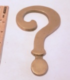 Brass Question Mark Paperweight
