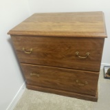Wood Look 2-Drawer Filing Cabinet