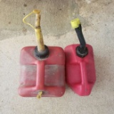 Lot of 2 Small Gas Cans