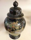 Vintage Porcelain Oriental Ginger Jar