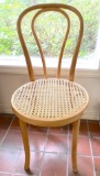 Mid-Century Thonet Bentwood Chair with Cane Seat