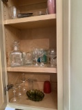 2 Cabinet Lots of Glasses Dishes