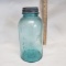 Vintage Ball Blue Half Gallon Mason Jar with Zinc Lid