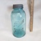 Vintage Ball Blue Half Gallon Mason Jar with Zinc Lid