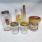 Assorted Lot of Vintage Glass Peanut Butter Jars