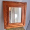 Small Wooden Wall Mirror