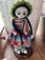 Folk Art Hand Crafted Doll on Wooden Base with Stand