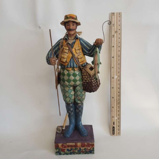 Jim Shore "A Good Day" Fishing Figurine