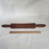 Antique Rolling Pin Made From Solid Wood Piece