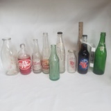 Lot of Assorted Vintage Beverage Bottles