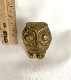 Vintage Brass Owl Figurine