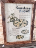 Framed 1920 Sunshine Biscuiits Advertisement