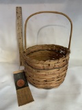 Vintage Qualla Arts Cherokee Native American Basket, Certified Indian Enterprise