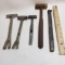 Lot of 4 Vintage Hammers and 1 Spike