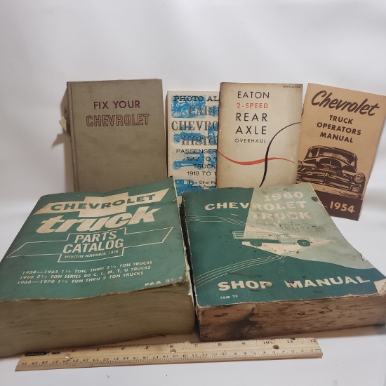 Lot of Vintage Chevrolet Books