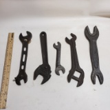 Lot of 5 Assorted Antique Wrenches