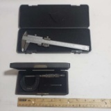 Caliper and Micrometer with Cases