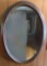 Early Oval Mirror in Wooden Frame