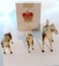 Vintage Bone China Miniature Horse Figurines in Box