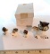 Vintage Bone China Miniature Owl Figurines in Box
