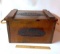 Jack Daniels Wooden Lidded Crate with Rope Handles