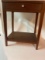 Small Wooden Side Table with Drawer