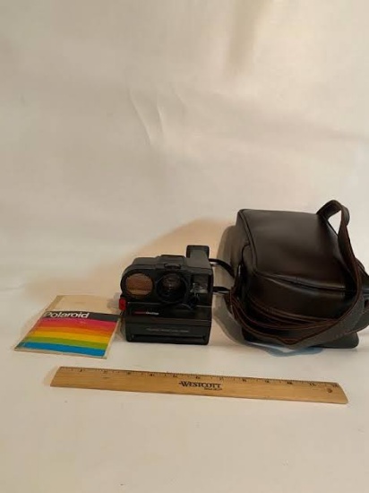 Vintage Polaroid Pronto One Step Camera with Leather Case