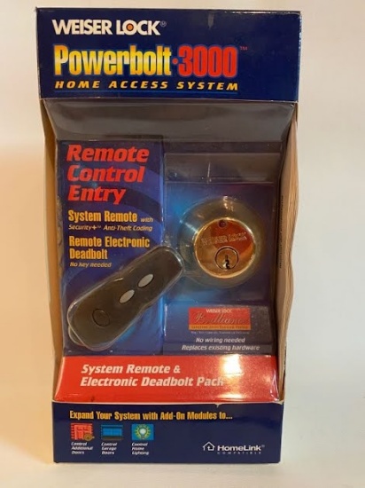 Weiser Lock Powerbolt 3000 Home Access System Remote Control Entry Deadbolt Pack