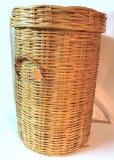 Double Handled Wicker Laundry Basket with Lid