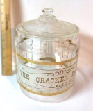 Vintage Cracker Barrel’s Glass General Store Jar with Lid
