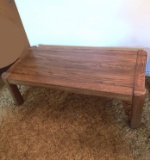 Mid-Century Wooden Coffee Table with Rounded Legs
