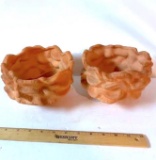 Pair of Clay Pottery Planters