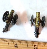 Pair of Vintage Miniature Plastic Cannons