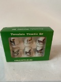 Porcelain Thimble Set in Box