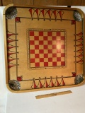 Vintage Double Sided Wooden Carrom Game