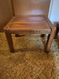 Mid Century Wooden Side Table with Rounded Legs