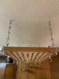 Hanging Pot Rack with Extra Hooks