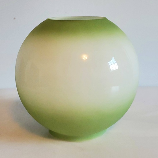 Green Edge Glass Ball Shade - 3.5” Fitter
