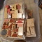 Huge Tote Lot of Assorted Wood Block Rubber Stamps