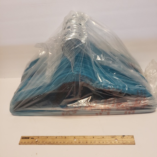 Box Lot of Velvet Covered Hangers