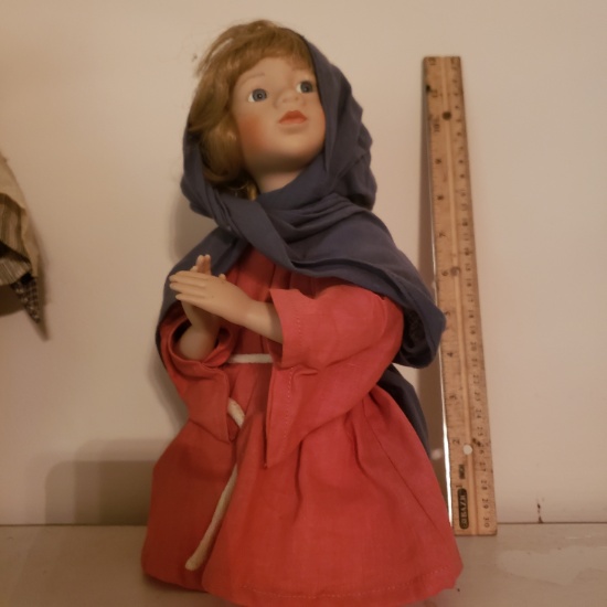 1993 Ashton Drake Nativity Porcelain Mary Doll