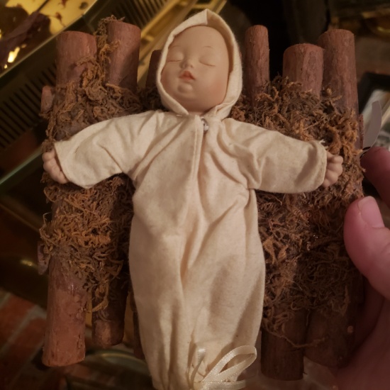 1993 Ashton Drake Nativity Porcelain Baby Jesus Doll