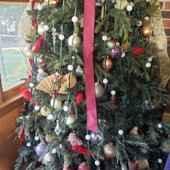 Artificial Christmas Tree With Decorations