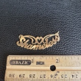 14Kt Gold “Shameless” Pendant