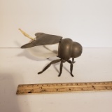 Vintage Silver Plate Honey Bee Honey Pot with Spoon