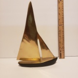 Vintage Brass Sailboat
