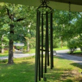 Wind Chimes with Decorative Wrought Iron Hanger