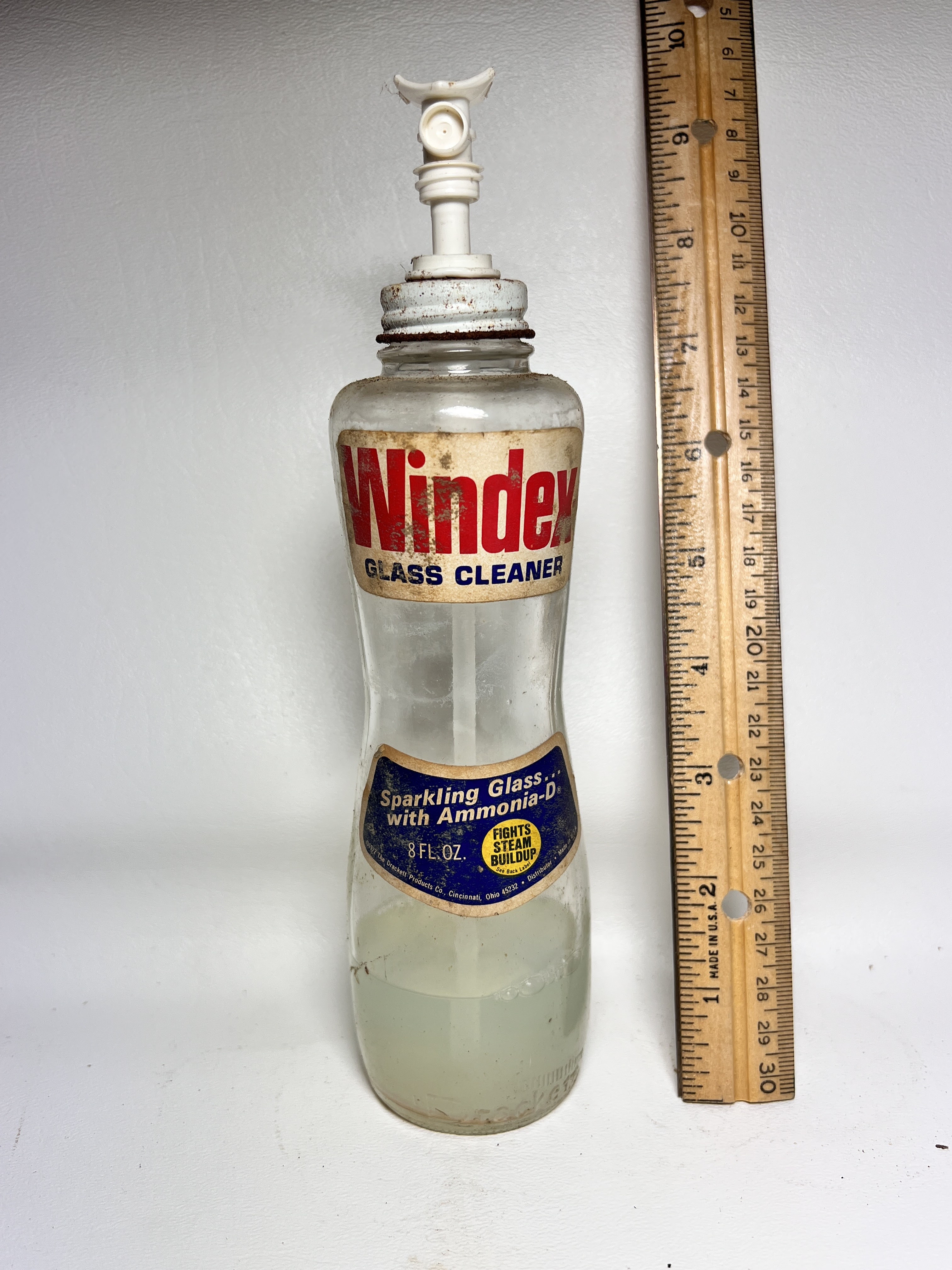 1950's Windex Glass Cleaner Glass Bottle | Proxibid
