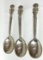 Vintage Set of 3 Campbell's Soup Kid Spoons