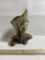 Hull Pottery Parchment and Pine Cornucopia Vase